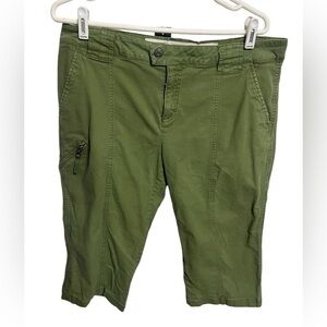 Royal Robbins Outdoor Goddess Green Capris Sz 12
